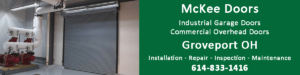 McKee Door sales serves Groveport OH with commercial overhead door and industrial garage doors