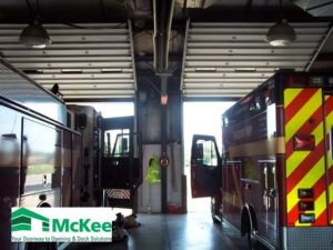 Industrial garage doors for fire stations in