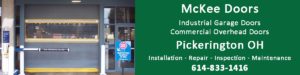 McKee Door commercial overhead door and industrial door sales in Pickerington OH